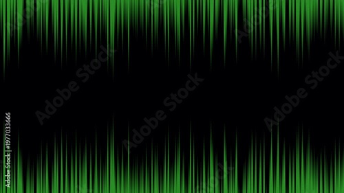 Green Sound Wave Digital Equalizer Abstract Animation