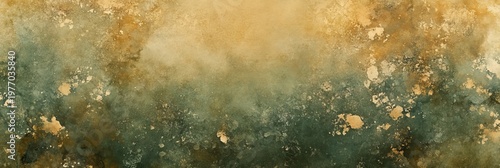 Artistic Abstract Texture Background in Brown Earth Tones with Watercolor Splashes and Grains