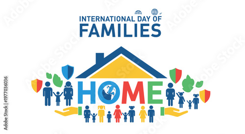 International Day of Families celebration logo.