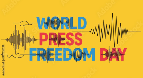 World Press Freedom Day awareness campaign logo.
