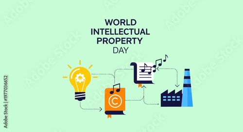 World Intellectual Property Day creative concept.