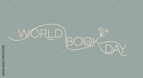 World Book Day celebration logo design.