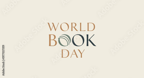 World Book Day celebration logo design.