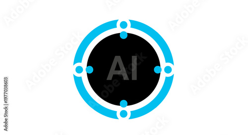 Artificial Intelligence Icon symbolizing technology and innovation within a digital framework