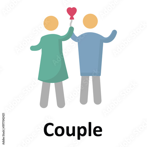 Couple Vector icon which can easily modify or edit