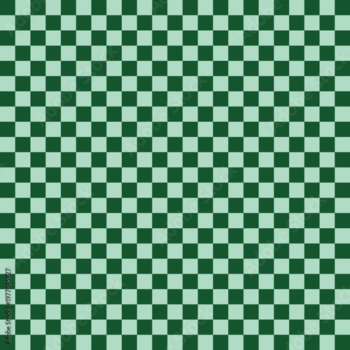 Dark Green and Mint Checkered Seamless Pattern Background, Chalkboard Style Classroom Grid Texture for Teacher Resources