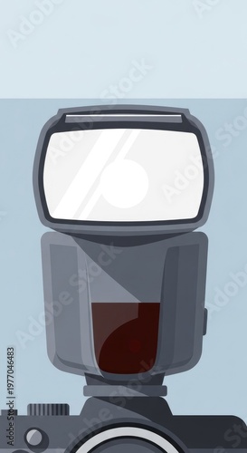 Camera Flash Photography Equipment Close-up.