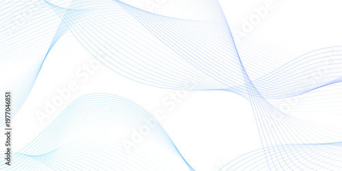 blue wave curve lines banner background design. Digital frequency track equalizer. Stylized line art background. modern soft luxury texture with smooth and clean vector subtle background illustration