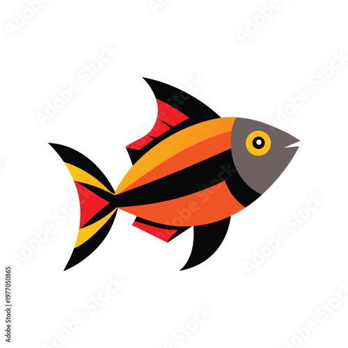 cardinal fish vector art