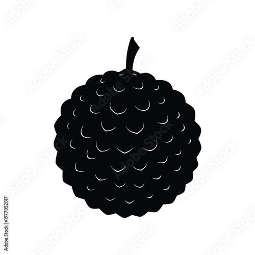 rudraksha fruit silhouette art