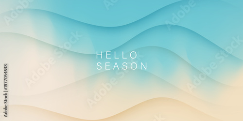 Beautiful summer abstract design background Vector illustration