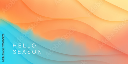 Beautiful summer abstract design background Vector illustration