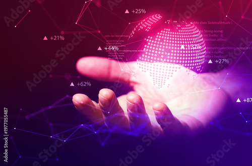 mani, mondo, pixel, futuristico, rete sociale, social network, informatica, tecnologia, rete, web, internet	
