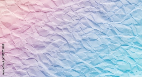 Abstract Pastel Colors on Crumpled Paper for Backgrounds and Textures.