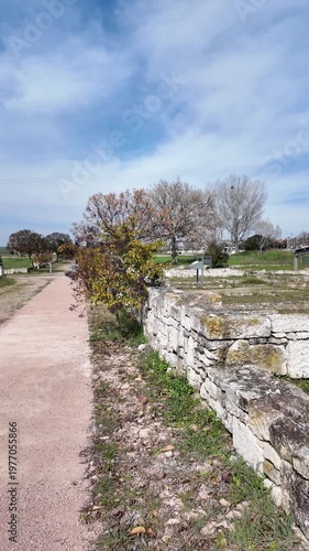 Ruins of Pella - capital city of Ancient Macedonian Empire, Central Macedonia, Greece
