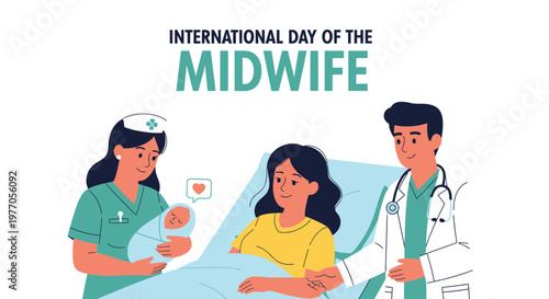 International Day of the Midwife celebration with healthcare professionals.