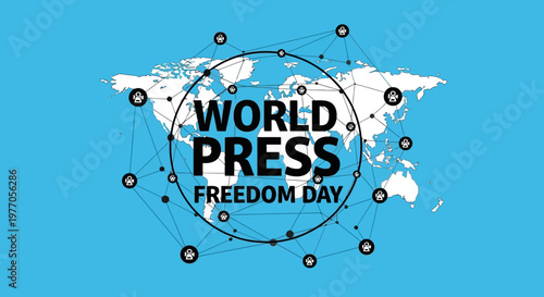 World Press Freedom Day awareness campaign logo.