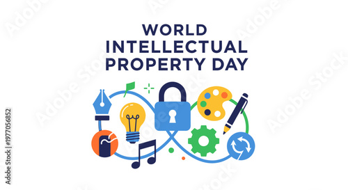 World Intellectual Property Day creative concept.