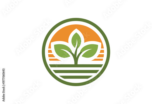 leaf nature logo design concept for branding and identity.