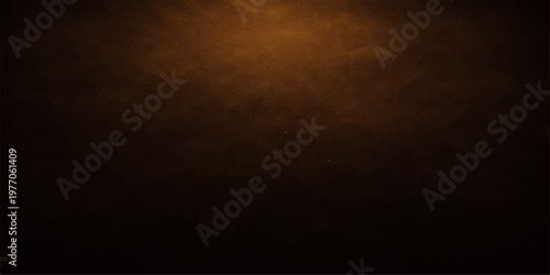 Dark old grunge wall texture design with vintage brown paper surface and a subtle black smoke transition pattern under a moody moon light vignette