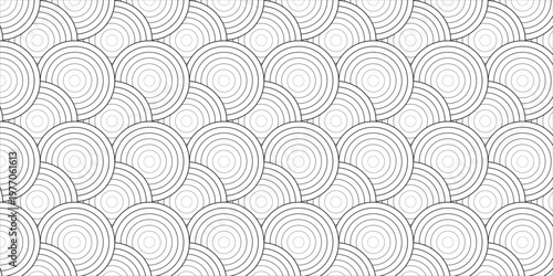 Abstract black and withe rounded overlap fabric cloth decor doodle creative flow design. vector textile digital print layout fabric overlapping circle stylish texture background.