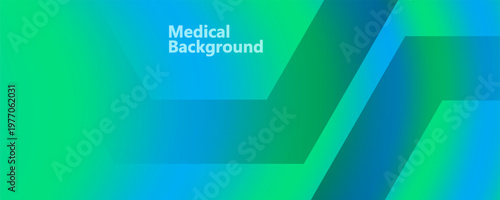 Abstract healthcare background. Blue green gradient, subtle hexagon pattern. Clean modern medical design. Soft light, smooth color gradation. Professional backdrop for hospital, clinic, presentations