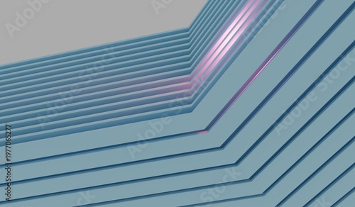 Lines, straight lines, geometry, abstract background, 3D illustration.