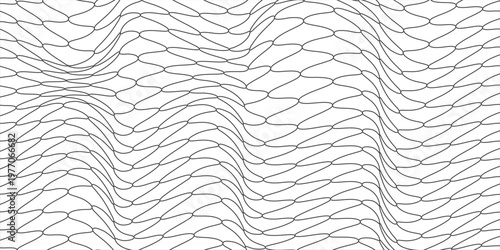 Fishing or soccer net. Repeated hexagon pattern. Black wired mesh texture isolated on white background. Metallic or fabric fence, cage or lattice structure. Vector graphic Illustration. eps 10