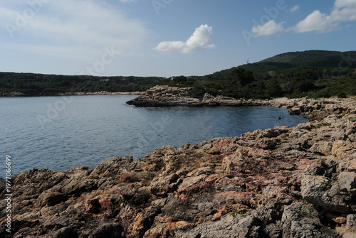 La costa e le spiaggie vicino alle Bombarde sulla costa di Alghero