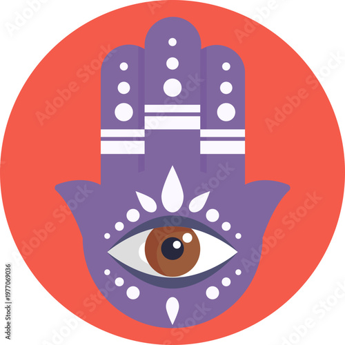 The Hamsa is a stylized open hand, often featuring an eye in the center, believed to protect against negative energy and bring good fortune.