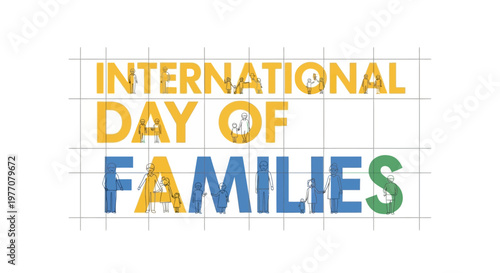 International Day of Families celebration logo.