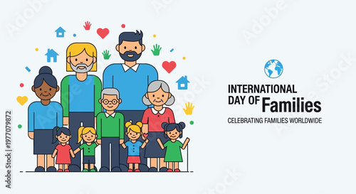 International Day of Families illustration.