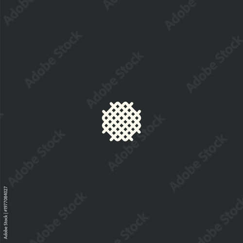 Intricate woven circular pattern design vector
