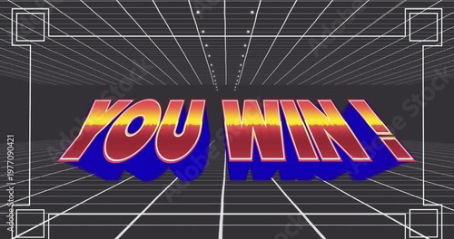 Start text and futuristic background