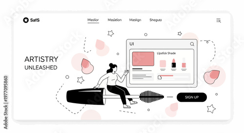 Beauty Web App UI UX Design Site Page Kit Theme Pro Tool Shop Skin Art