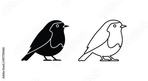 BlackAndWhiteBirdSilhouettesDesignIdeas Vector