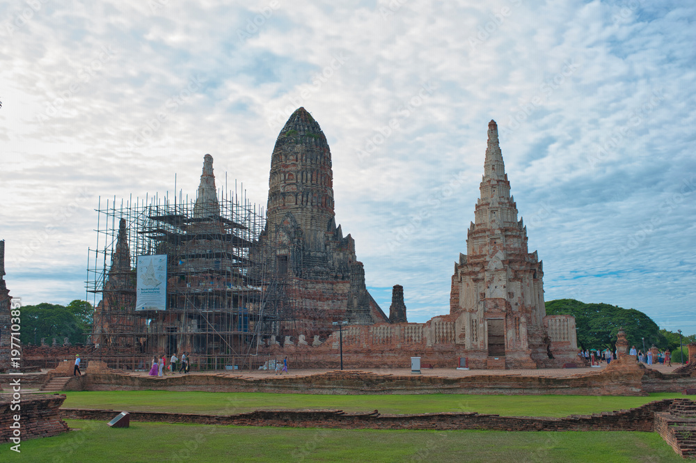 Obraz premium Ayutthaya, Wat Chaiwatthanaram