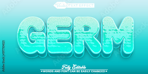  Germ Microbe Bacteria Health Virus Vector Fully Editable Smart Object Text Effect