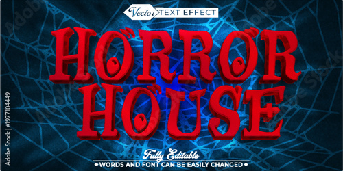  Horror House Haunted Dark Scary Spooky Vector Fully Editable Smart Object Text Effect