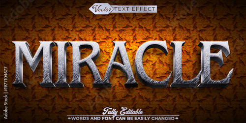  Miracle Magic Hope Divine Bright Vector Fully Editable Smart Object Text Effect