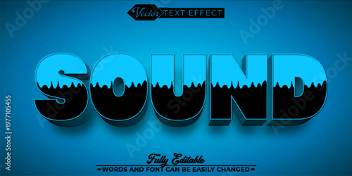  Sound Music Audio Vibration Acoustic Vector Fully Editable Smart Object Text Effect