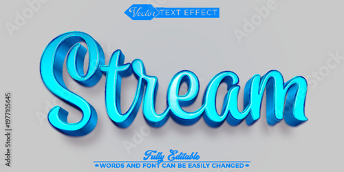  Dynamic Flowing Stream Liquid Typography Vector Fully Editable Smart Object Text Effect