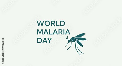 World Malaria Day awareness campaign logo.