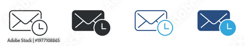 Foto Follow Up Icon Set, Message Reminder and Communication Tracking, Task Management