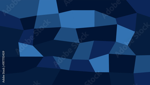 Abstract Geometric Deep Blue Polygonal Vector Background for Digital Design
