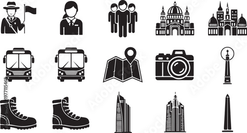 Police badge vector set featuring sheriff shields star symbols and heraldic eagle designs for security and law enforcement graphic logos.