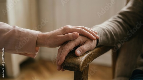 Gentle Hands Offering Comfort And Support In Times Of Grief Showing The Power Of Human Connection

