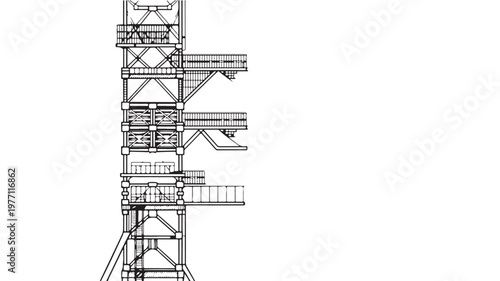 Industrial Construction Scaffold Tower For Building Sites And Infrastructure Projects