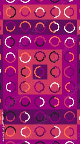 Minimal Procedural Loader Animation With Geometric Structure System