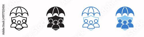 Family Vector Illustration In Multistyle